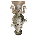 Vaso de bronze chines revival a disnastia SHANG - antiga réplica - altura 66 cm e 22 diâmetro da borda
