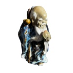 Escultura - Buda da sabedoria em porcelana - altura 21 cm