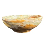 Antigo Recipiente/bowl em pedra onix - 13 cm de diâmetro