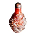 Snnof bottle em resina vegetal em cor ambar - altura 8 cm