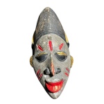 Máscara africana em madeira do séc XIX - 34x18 cm