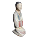Escultura DA DINASTIA HAN,  peça autentica - altura 34 cm e base 14 x 8 cm