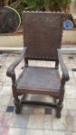 Cadeira de madeira jacarandá - altura 116 cm - largura 60 cm - profundidade 50 cm- OBS: RETIRADA IPANEMA