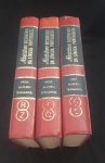 Três Novíssimos dicionários da língua portuguesa em três volumes perfeito estado, de Alpheu Tersariol- Obra importante para pesquisadores