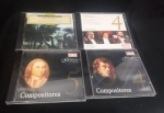 Quatro CDs, Beethoven, Tenores ao vivo ( Caras) volume 04 com Jose  Carreras, Plácido Domingo e Luciano Pavarotti, Chopin ( Caras) volume 04, Bach ( Caras) volume 05.