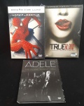 True Blood - 1ª Temporada Completa Box 5Dvds, Dvd Adele - Live at The Royal Albert .hall  e Homem Aranha - Edição de Luxo - 3 DVDs