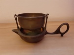 Antigo coador de chá provavelmente em prata - Medidas: 13 x6 cm