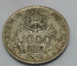 Moeda de Mil Reis em prata  1913.