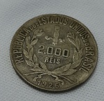 Moeda em prata  de 2000 mil reis anos 1926