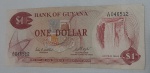 Cédula one dollar Guyana.