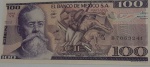 Cédula cem Pesos  - México.