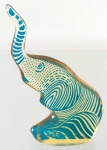 ABRAHAM PALATNIK – Escultura cinética representando elefante em resina de poliéster de manufatura Abraham Palatnik. Medindo 10 cm de altura por 7,5 cm de comprimento. 