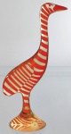 ABRAHAM PALATNIK – Escultura cinética representando ema em resina de poliéster de manufatura Abraham Palatnik. Medindo 20,5 cm de altura por 9,5 cm de comprimento. 