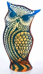ABRAHAM PALATNIK – Escultura cinética representando coruja em resina de poliéster de manufatura Abraham Palatnik. Medindo 20,5 cm de altura por 10 cm de comprimento. 