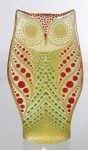 ABRAHAM PALATNIK – Escultura cinética representando coruja em resina de poliéster de manufatura Abraham Palatnik. Medindo 15 cm de altura por 8,8 cm de comprimento. 