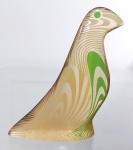 ABRAHAM PALATNIK – Escultura cinética representando pássaro em resina de poliéster de manufatura Abraham Palatnik. Medindo 15 cm de altura por 11 cm de comprimento. 