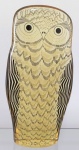 ABRAHAM PALATNIK – Escultura cinética representando coruja em resina de poliéster de manufatura Abraham Palatnik. Medindo 22 cm de altura por 10,6 cm de comprimento. 