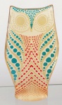 ABRAHAM PALATNIK – Escultura cinética representando coruja em resina de poliéster de manufatura Abraham Palatnik. Medindo 15 cm de altura por 8,5cm de comprimento. 