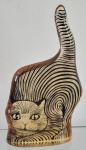 ABRAHAM PALATNIK – Escultura cinética representando gato em resina de poliéster de manufatura Abraham Palatnik. Medindo  13,5 cm de altura por 8 cm de comprimento. 
