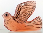 ABRAHAM PALATNIK – Escultura cinética representando pomba em resina de poliéster de manufatura Abraham Palatnik. Medindo 12 cm de altura por 17,5 cm de comprimento. 
