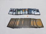 Lote com 50 cartas raras azul do jogo Magic.