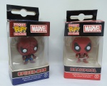 Kit 2 Chaveiros Funko Pocket Pop! Marvel : Deadpool e Spider Man - itens de coleção nas embalagens originais - sem manuseio