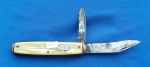 13 - CANIVETE - PEANUT KNIFE - 2 LÂMINAS - 8,5 CM - UTICA CUTLERY CO. U.S.A.