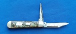 14 - CANIVETE - PEANUT KNIFE - 2 LÂMINAS - 8,5 CM - HARTFORD CUTLERY CO.  WARRANTED