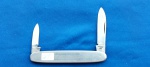 25 - CANIVETE CANOE KNIFE - 2 LÂMINAS - 8 CM - STAINLESS STEEL