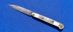 67 - ARTESANAL RÚSTICO CANIVETE  -  EMPUNHADURA EM CHIFRE  - ABERTO 14,5 CM - FECHADO 8 CM -