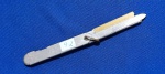 92 - CANIVETE PORTA GILETTE APONTADOR DE LÁPIS - ABERTO 11 CM - FECHADO 6,5 CM -