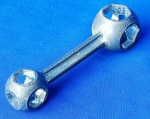 CAMPISMO/CICLISMO - ESCASSA E ANTIGA CHAVE DE BOCA COM 10 MEDIDAS DE TORQUE - 10 CMS