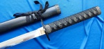 KATANA - NINJA TO - FABRICAÇÃO MARTO - MANUFATURA DE ARMAS DE TOLEDO - ANOS 90 - AÇO - 440 STAINLESS STEEL - COMPRIMENTO COM BAINHA - 108 CM - KATANA 97 CM - LÂMINA 73 CM -