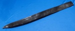 6 - BAINHA COURO COM PONTEIRAMOLDADA EM COURO  - 75 CM COMPRIMENTO - LARGURA INICIAL 5,5 CM COM BOCA DE 5 CM