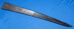 8 - BAINHA COURO - PONTEIRA MOLDADA EM COURO - 69 CM COMPRIMENTO - LARGURA INICIAL 7,5 CM COM BOCA DE 7 CM