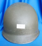 9 -  CAPACETE M1 - U.S. - PRESILHA MOVEL -  BORDA AÇO INOX - EMENDA  TRASEIRA - Capacete Mod. - M74 Áustria ( clone do M1) , fabricado pela Ubricht wit we schwanenstadt - MARCAS USCH87