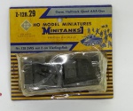 HO MODEL MINIATURES, MINITANKS, GERMAN HALF TRACK QUAD AAA-GUN , MADE IN AUSTRIA