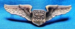5 - U. S. AIR FORCE -  NAVIGATOR/OBSERVER  BADGE - 5,2 X 1,5 CM - ANOS 80 - MINIATURA