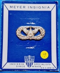9 - U. S. AIR FORCE -  CIVIL ENGINEER  BADGE - 4,2 X 2 CM - ANOS 80 -