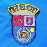 31 - POLÍCIA MILITAR DO PARANÁ - PATCH - BRASÃO/ESCUDO BORDADO - ACADEMIA - 6,5 X 11 CM