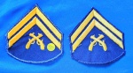 40 - POLÍCIA MILITAR - CABO - DIVISAS - PAR - 7,5 X 8 CM