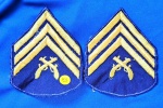 43 - POLÍCIA MILITAR -  TERCEIRO SARGENTO - DIVISAS - PAR - 7,5 X 9 CM