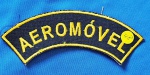 48 - EXÉRCITO BRASILEIRO - INSIGNIA BORDADA OMBRO - AEROMÓVEL - 12 X 3,2 CM