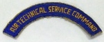 U.S. ARMY SHOULDER SLEEVE INSIGNIA, TAB, AIR TECHICAL SERVICE COMMAND, 10 X 1,5 CM