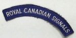 CANADA, ROYAL CANADIAN SIGNALS TAB, 12 X 1,5 CM