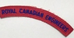 D - CANADA, ROYAL CANADIAN ENGINEERS TAB, 12 X 1,5 CM