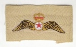 BRITISH COMMONWHEALT WINGS BADGE, CANNADIAN, 9 X 5 CM