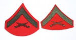 11 - UNITED STATES MARINE CORPS, PATCH BRASÃO BORDADO, DIVISA, INSIGNIA, FUZILEIRO NAVAL ESTADOS UNIDOS, LANCE CORPORAL, UNIFORME PASSEIO