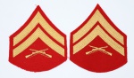 12 - UNITED STATES MARINE CORPS, PATCH BRASÃO BORDADO, DIVISA, INSIGNIA, FUZILEIRO NAVAL ESTADOS UNIDOS, CORPORAL, UNIFORME GALA