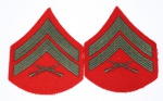 13 - UNITED STATES MARINE CORPS, PATCH BRASÃO BORDADO, DIVISA, INSIGNIA, FUZILEIRO NAVAL ESTADOS UNIDOS, CORPORAL, UNIFORME PASSEIO